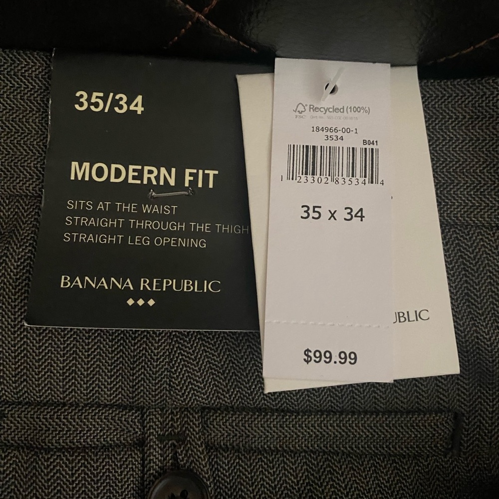 NWT Banana Republic Dress Pants 35x34